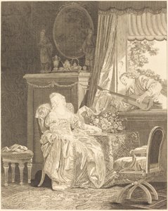 Die spanische Liebe von Augustin de Saint Aubin and Noël Pruneau after Jean Baptiste Le Prince