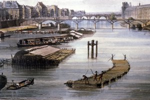 Gütertransport in Paris, ca. 1810