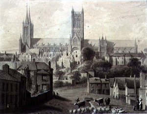 Lincoln Kathedrale von Süden
