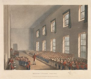 Militärakademie, Chelsea von Augustus Charles Pugin