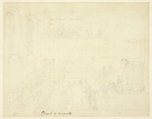 Studie für die Kapelle von Newgate, aus Microcosm of London von Augustus Charles Pugin