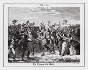 Einzug französischer Truppen in Mainz