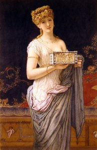 Pompejanisches Mädchen von Augustus Jules Bouvier