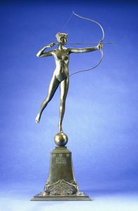 Diana des Turms, eine Bronzefigur, 1899 von Augustus Saint Gaudens