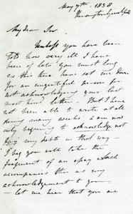 Ein Brief von Augustus Wall Callcott, 7. Mai 1838, 1904 von Augustus Wall Callcott
