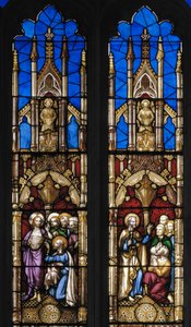 Ereignisse im Leben des St. Thomas der Apostel (Detail) von Augustus Welby Northmore Pugin