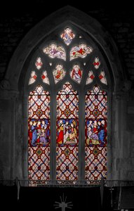 Auferweckung des Lazarus, die Marien am Grab und die Auferweckung der Tochter des Jairus von Augustus Welby Northmore Pugin