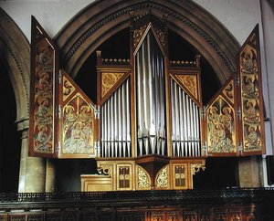 Die Sutton-Orgel, aus der Kapelle von Augustus Welby Northmore Pugin