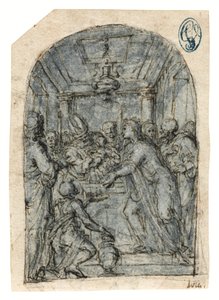 Die Darstellung im Tempel von Aurelio (attr. to) Luini