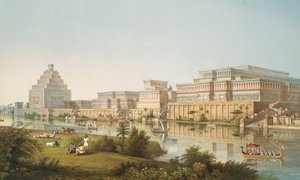 Die Paläste von Nimrud [Kalhu] restauriert, 1853 von Austen Henry Layard