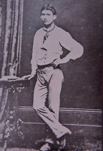 Mitglied der Kelly-Bande Steve Hart, der in den Flammen des Glenrowan Hotels starb, 28. Juni 1880 (s/w Foto)