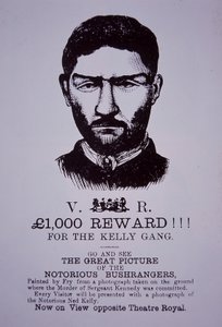 Ned Kelly Belohnungsposter von Australian School
