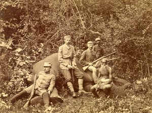 Erzherzog Franz Ferdinand nach der Jagd, Sri Lanka ca. 1892 von Austrian School