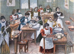Studentinnen in einem Anatomie-Institut in New York, 1897