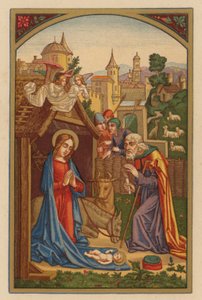 Geburt des Herrn (Chromolithographie) von Austrian School