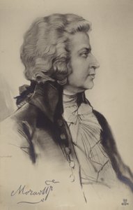 Porträt von Wolfgang Amadeus Mozart von Austrian School