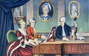 Die Familie Mozart in 1780-81