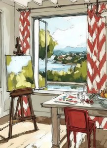 Künstleratelier Bay View von Avanesova Elena