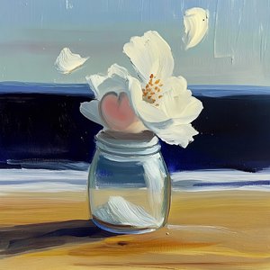 Küstenblume im Glas von Avanesova Elena