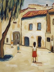 Malerische Dorfstraße von Avanesova Elena