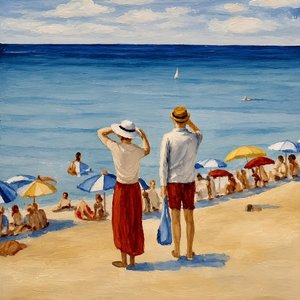 Sommerstrandblick