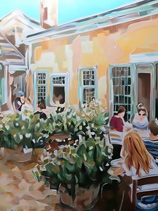 Sommer Café Terrasse von Avanesova Elena