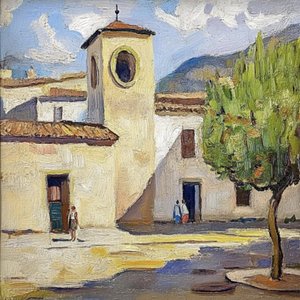 Sonniger Dorfplatz von Avanesova Elena