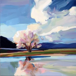Lebendige Frühlingslandschaft von Avanesova Elena