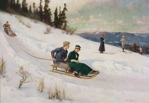 Schlittenfahren und Skifahren von Axel Hjalmar Ender