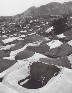 Japan: Kai-syong, Ansicht einer kleinen koreanischen Stadt im Winter