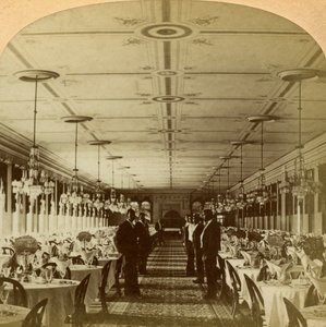 Speisesaal, Grand Union Hotel, Saratoga, New York, USA