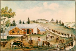 Viehtrieb zu den Alpenweiden