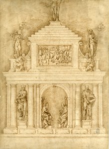 Projekt für die Gräber von Leo X und Clemens VII von Baccio Bandinelli