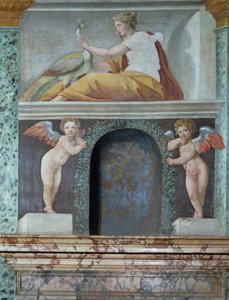 Die Sala delle Prospettive (Detail der Trompe-l