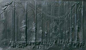 Die Krönung Maria Theresias im Dom zu Prag zum "König" von Böhmen am 12. Mai 1743