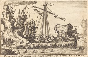 Polifemo und Palemonio Argonauten geführt von Ceres
