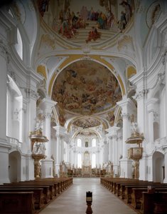 Innenansicht der Klosterkirche von Architekt Johann Balthasar Neumann
