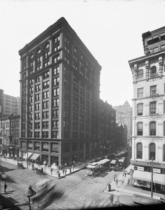 105 West Monroe Street, Chicago, Illinois, USA, ca. 1895 (s/w Foto)