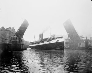 Eastland Schiff, Chicago, Illinois, USA, ca. 1900