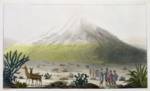 Der Chimborazo, Ecuador, aus 