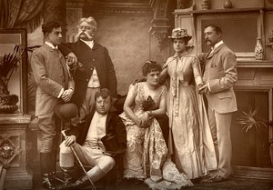 Die Drury Lane Company in A Run of Luck, im Drury Lane Theatre, London, 1886