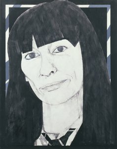 Porträt von Beryl Bainbridge, Illustration für Cosmopolitan, 1970er von Barry Fantoni