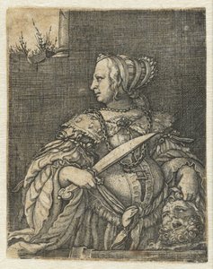 Judith mit dem Kopf von Holofernes und Schwert
