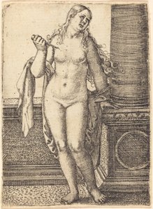 Lucretia steht an einer Säule von Barthel Beham