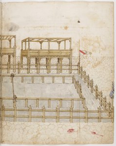 Lice pour tournoi. Illustration aus dem Buch der Turniere von König René von Anjou von Barthélemy dEyck René dAnjou