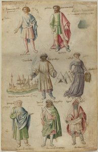 Sieben berühmte Figuren aus der antiken Geschichte