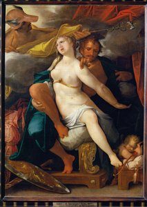 Venus und Mars, gewarnt von Merkur von Bartholomaeus Spranger