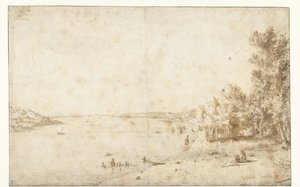 Herzog von Bracciano am Lago di Bracciano von Bartholomeus Breenbergh