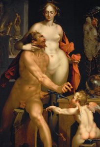 Venus in der Schmiede des Vulkan von Bartholomeus Spranger