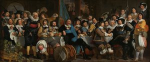 Bankett der Armbrustschützen-Gilde zur Feier des Vertrags von Münster von Bartholomeus van der Helst